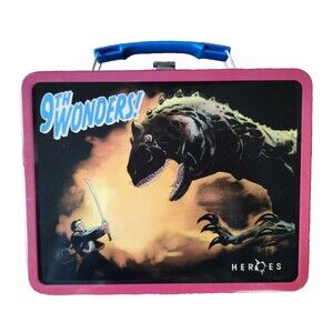 HEROES 9TH WONDERS Collectible Tin Lunch Box